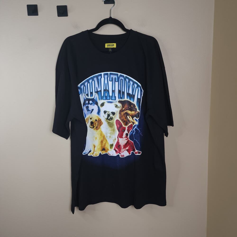 Chinatown Market Chinatown Dawg Lightning Arc T-Shirt in Black Size 2X